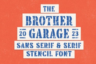 The Brother Garage Font for Creative Diy Projects
