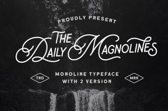 Daily Magnolines Font for Creative Projects