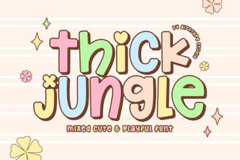 Craft Projects with the Thick Jungle Font Style