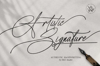 Discover Unique Artistic Signature Fonts for Your Projects
