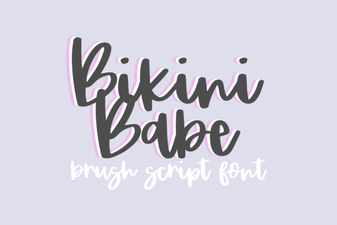 Bikini Babe Fonts for Bold Summer Designs