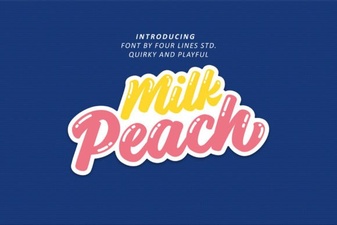 Milk Peach Font: a Sweet Design for Soft Projects