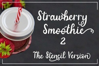 Fresh Fonts for Your Strawberry Smoothie Recipes