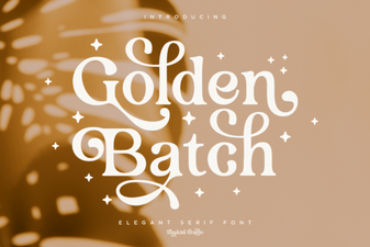 Golden Batch Font: a Creative Design Resource